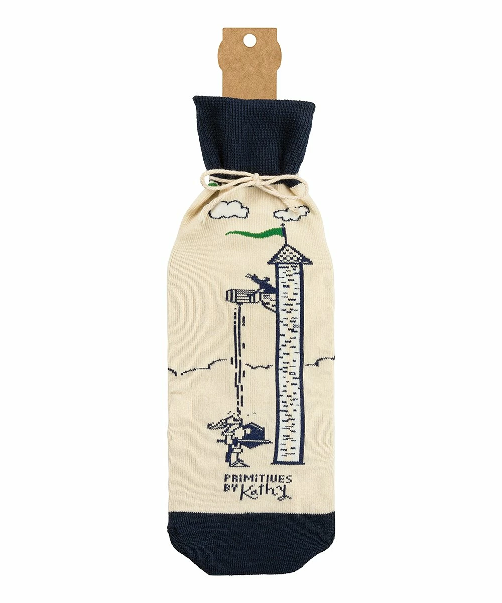 Primitives by Kathy | Cream & Navy 'Salad' Bottle Cover - Image 2