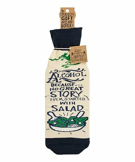 Primitives by Kathy | Cream & Navy 'Salad' Bottle Cover