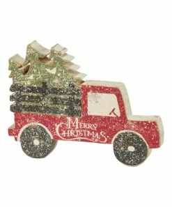 Primitives by Kathy | 'Merry Christmas' Tree Truck Chunky Sitter