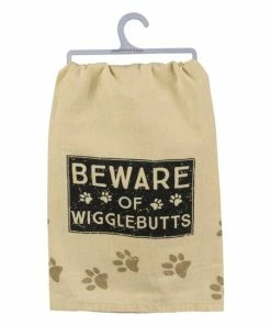 Primitives by Kathy | 'Beware of Wigglebutts' Dish Towel