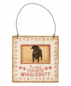 Primitives by Kathy | 'Santa's Favorite Wigglebutt' Photo Frame Ornament