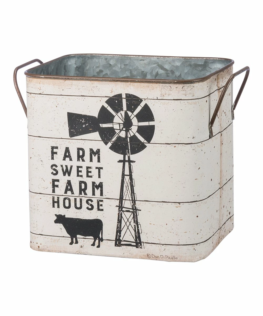 Primitives by Kathy | Farmhouse Tin Bucket - Set of Two - Image 3