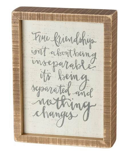 Primitives by Kathy | 'True Friendship' Inset Framed Wall Sign