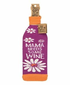 Primitives by Kathy | 'Mama Needs Wine' Bottle Cover