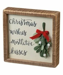 Primitives by Kathy | 'Mistletoe' Box Sign