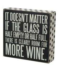 Primitives by Kathy | 'More Wine' Box Sign