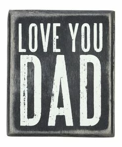 Primitives by Kathy | 'Love You Dad' Block Sign