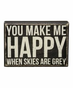 Primitives by Kathy | 'You Make Me Happy' Block Sign