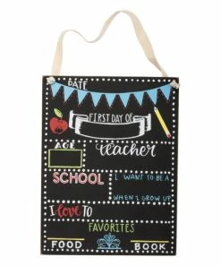 Primitives by Kathy | 'First Day of School' Chalkboard Sign