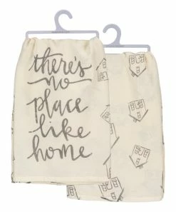 Primitives by Kathy | Cream 'There's No Place Like Home' Dish Towel