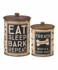 Primitives by Kathy | 'Eat Sleep Bark' Canister Set