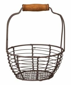 Primitives by Kathy | Black Handled Wire Basket