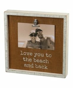 Primitives by Kathy | 'Love You to the Beach & Back' Inset Box Photo Clip Frame