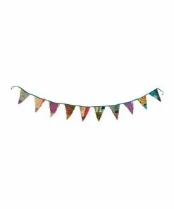 Primitives by Kathy | Purple & Blue Bohemian Pennant Garland