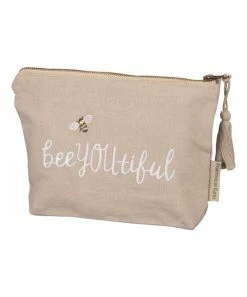 Primitives by Kathy | Beige 'Bee You Tiful' Cosmetic Bag