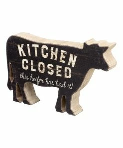 Primitives by Kathy | 'Kitchen Closed' Heifer Box Sign