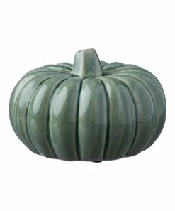 Primitives by Kathy | 6.25'' Green Ceramic Pumpkin