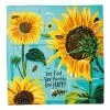 Primitives by Kathy | Blue & Yellow 'Bee Kind Bee Humble Bee Happy' Dish Towel