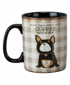 Primitives by Kathy | 'Good Days Start With Coffee & a Dog' Mug