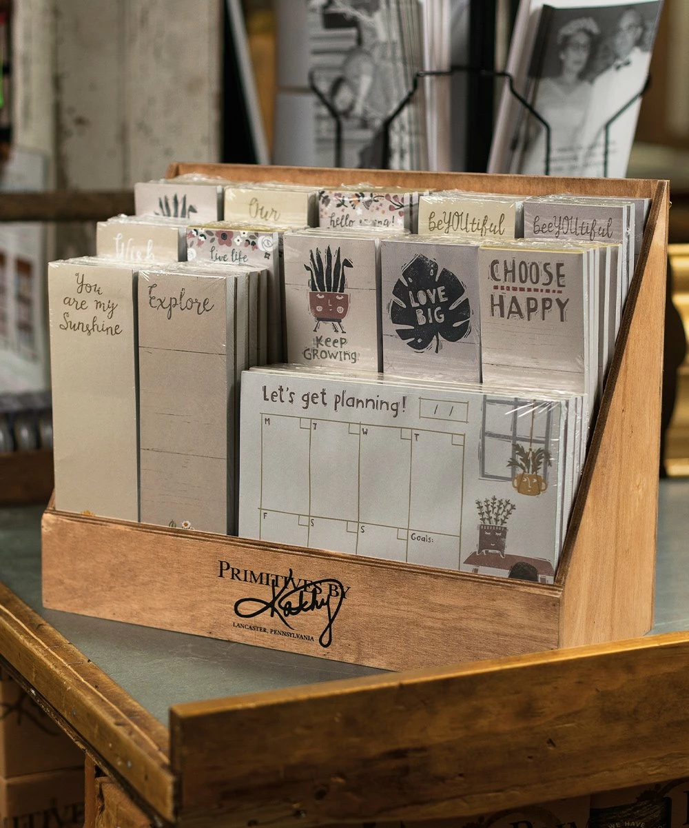 Primitives by Kathy | Natural Brown Wood Desk Organizer - Image 4