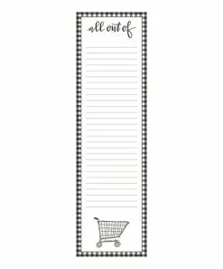Primitives by Kathy | White 'All Out' Magnetic Notepad