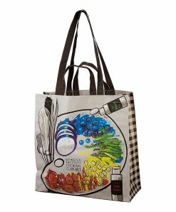Primitives by Kathy | Red & Blue 'Cooking Is An Art' Market Tote