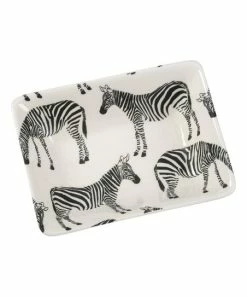 Primitives by Kathy | Black & White Zebra Stoneware Tray