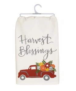 Primitives by Kathy | 'Harvest Blessings' Dish Towel