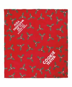 Primitives by Kathy | Large Red Holly 'Cookie Tester' Pet Bandanna