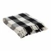 Primitives by Kathy | Black & White Buffalo Check Fringe Throw