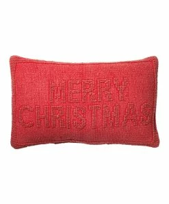 Primitives by Kathy | Red 'Merry Christmas' Throw Pillow