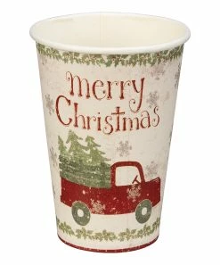 Primitives by Kathy | 'Merry Christmas' Truck & Tree Paper Cup Set