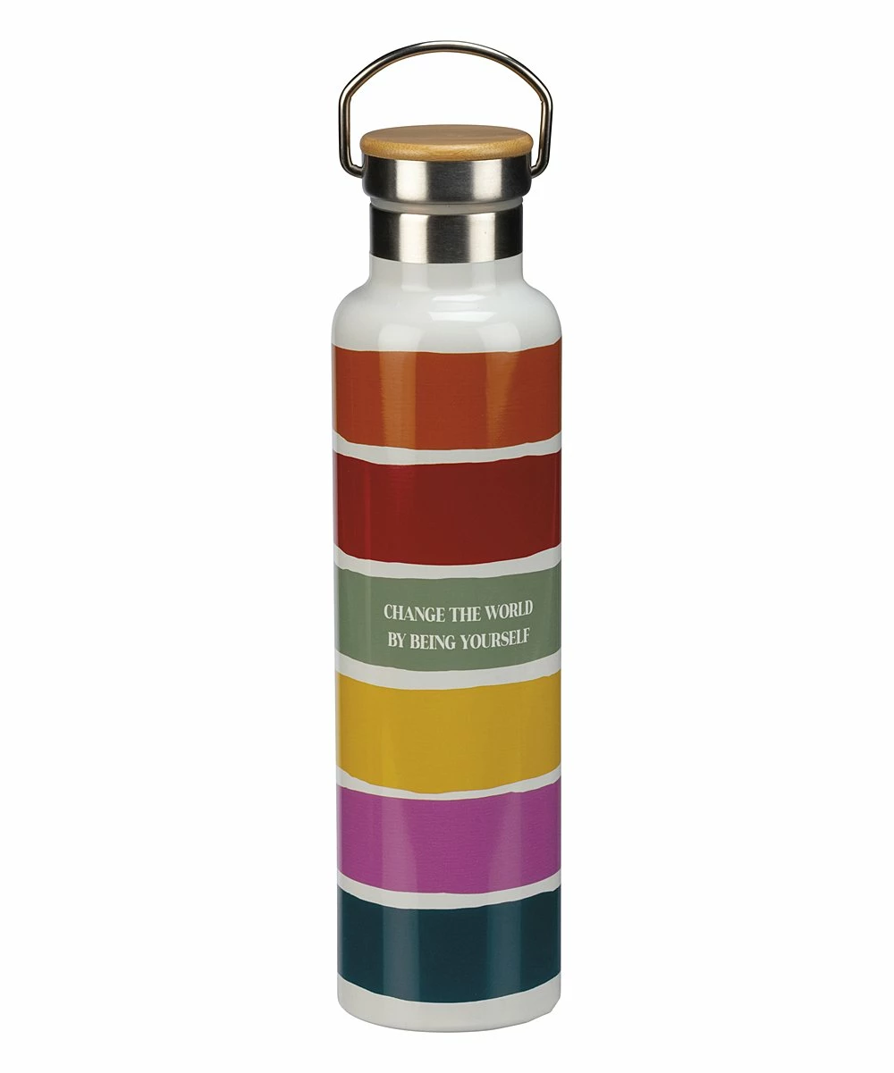 Primitives by Kathy | Jewel-Tone 25-Oz. Color Block 'Being Yourself' Insulated Water Bottle