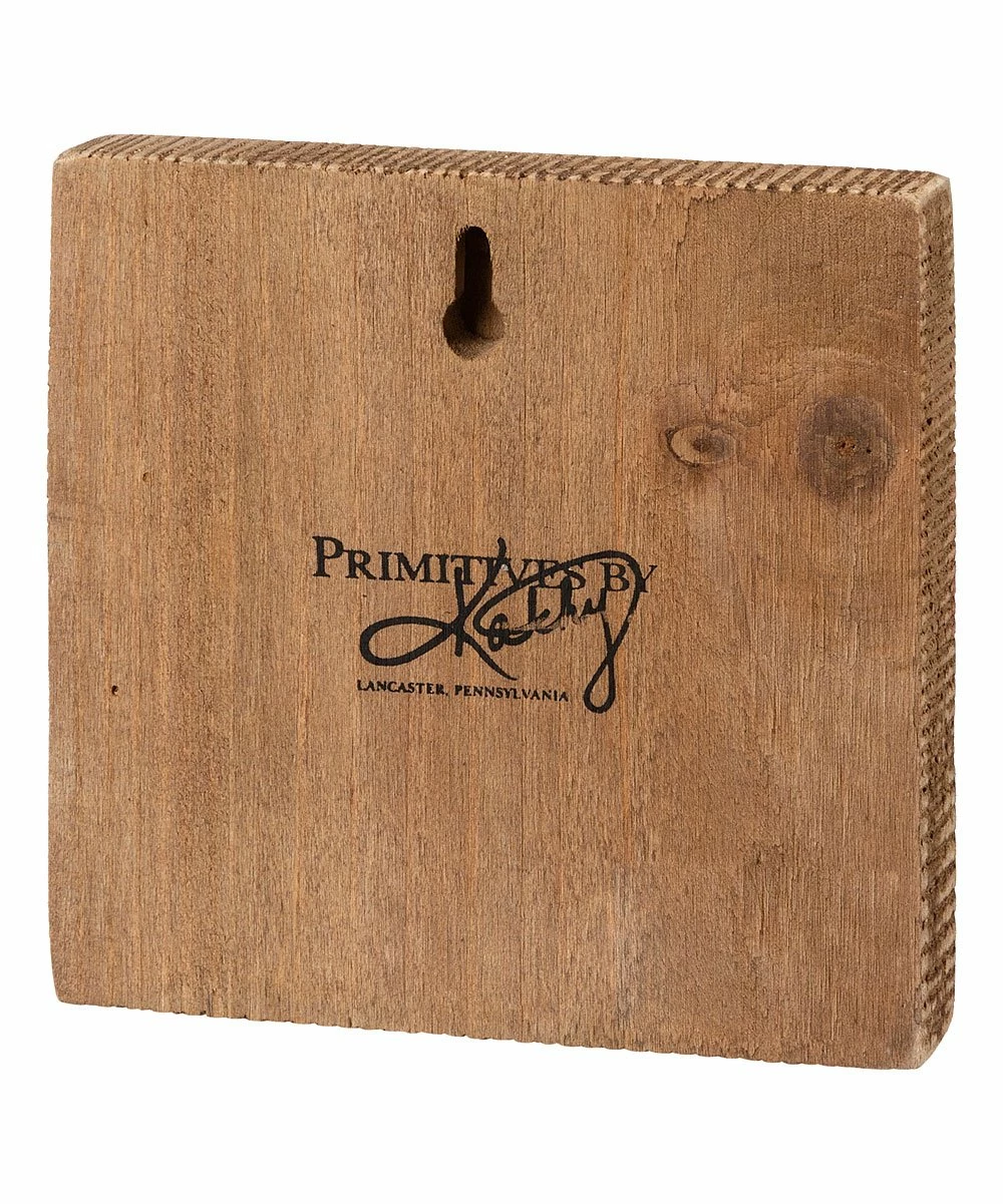 Primitives by Kathy | Red Bee & Poppies Box Sign - Image 2