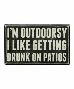 Primitives by Kathy | 'I'm Outdoorsy' Block Sign