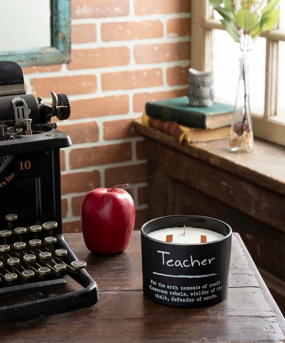 Primitives by Kathy | Black 'Teacher' Sea Salt & Sage Jar Candle - Image 4