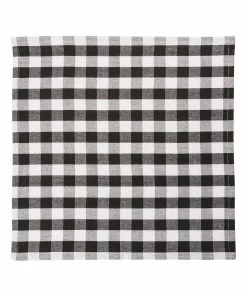 Primitives by Kathy | Black & White Buffalo Check Napkin