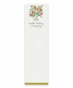 Primitives by Kathy | White & Pink Floral 'Make Today Amazing' List Pad