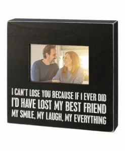Primitives by Kathy | Black & White 'I Can't Lose You' Box Frame