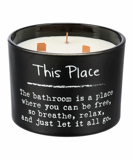 Primitives by Kathy | Black & White 'This Place' Jar Candle