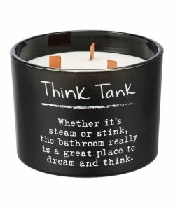 Primitives by Kathy | Black & White 'Think Tank' Three-Wick Jar Candle