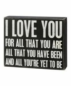 Primitives by Kathy | Black & White 'All You're Yet To Be' Block Sign