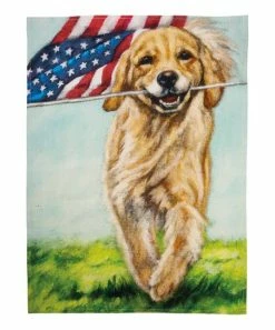 Primitives by Kathy | Running Dog Patriotic Dish Towel
