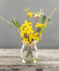 Primitives by Kathy | Faux Forsythia Vase Décor