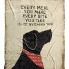 Primitives by Kathy | Brown & Black 'I'll Be Watching You' Dog Throw
