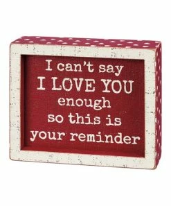 Primitives by Kathy | Red 'Your Reminder' Inset Box Sign