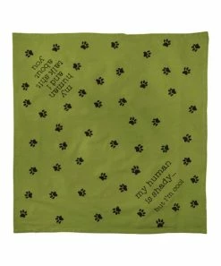 Primitives by Kathy | Green & Black 'My Human Is Shady, But I'm Cool' Large Pet Bandana