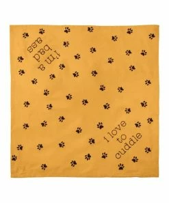Primitives by Kathy | Yellow 'Love to Cuddle' Pet Bandanna