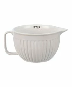 Primitives by Kathy | White & Gray 'Stir' Mixing Bowl