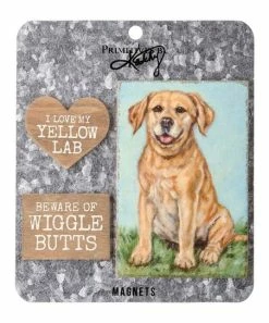 Primitives by Kathy | Yellow Lab 'I Love My Yellow Lab' Magnet Set